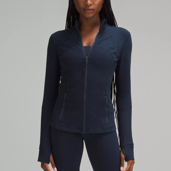 lululemon athletica Jackets & Blazers - Lululemon Define Full Zip Mock Neck Long Sleeve Jacket Navy Women's 12